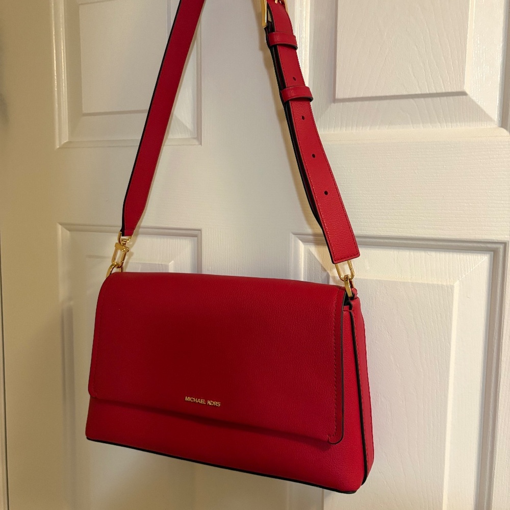 Red handbag